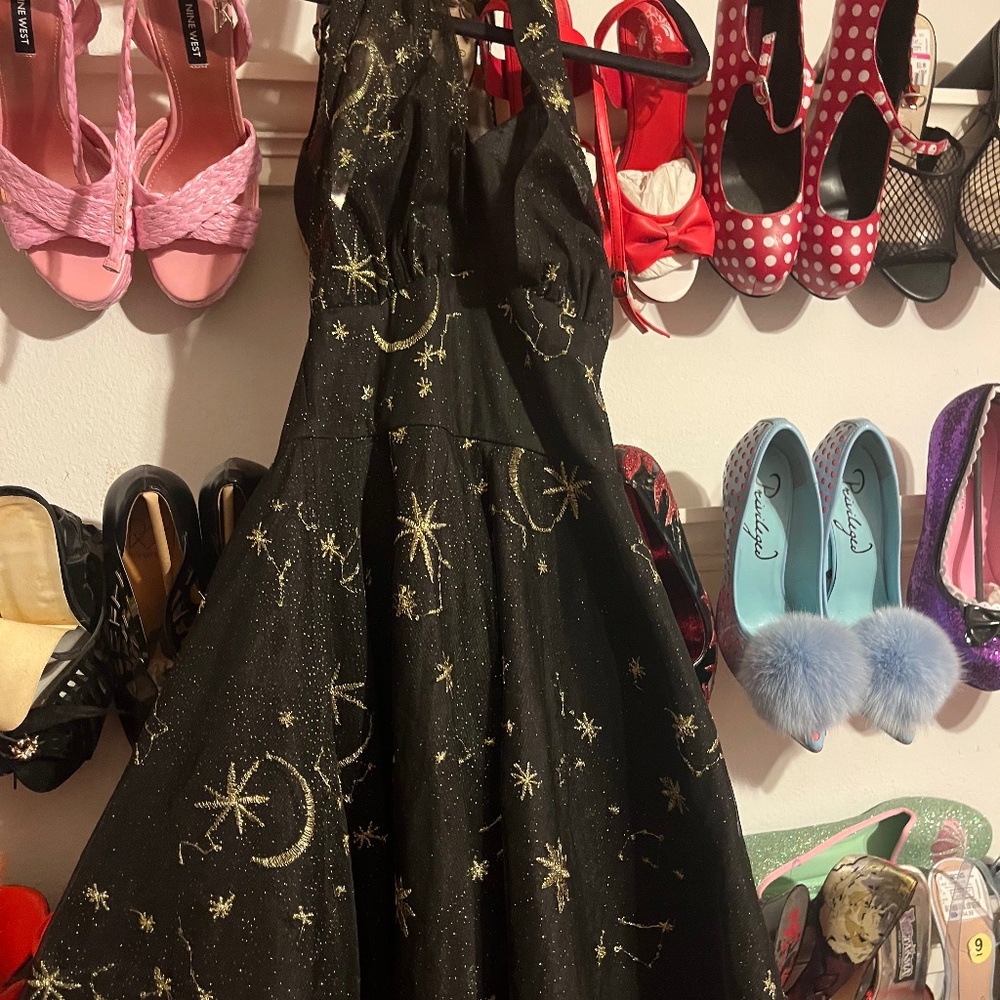 Elle Rebel Rebel Love Celestial Halter Dress XS
